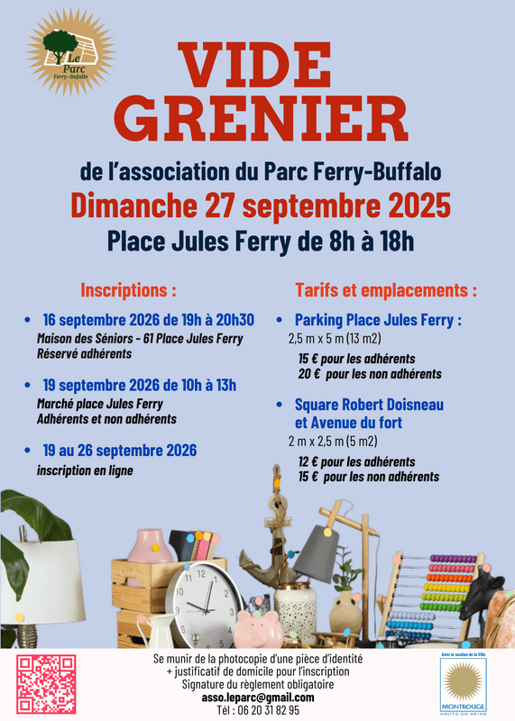 Photo de Vide-grenier de l'association le parc ferry-buffalo